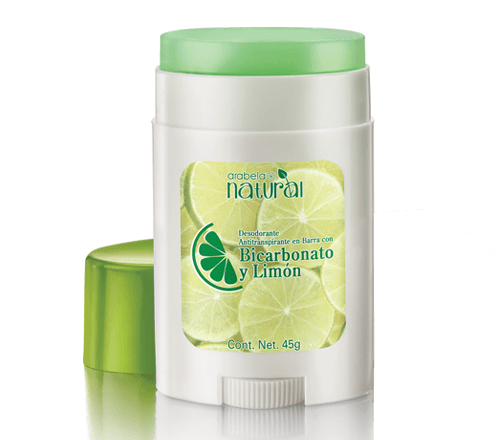 A.N DESODORANTE ANTITRANSPIRANTE EN BARRA CON BICARBONATO Y LIMÓN, 45 G