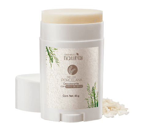 A. NATURAL PIEL DE PORCELANA, DESODORANTE CON POLVO DE ARROZ