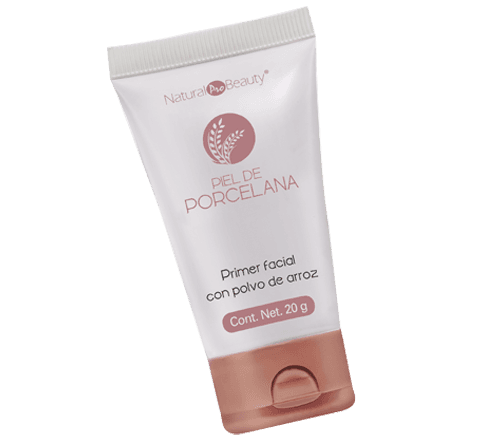 NPB PIEL DE PORCELANA CON POLVO DE ARROZ,  PRIMER FACIAL, 20 g