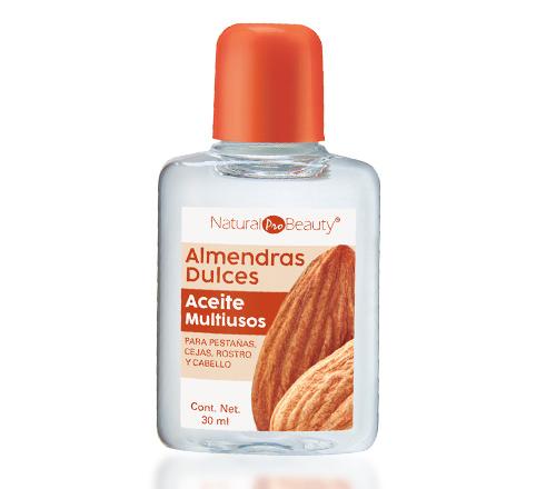 N. P. B. ALMENDRAS DULCES, ACEITE MULTIUSOS PARA  PESTAÑAS, CEJAS, ROSTRO  Y CABELLO,  30 ML