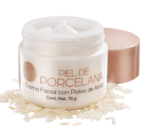 A.N.S. PIEL DE PORCELANA, CREMA FACIAL CON POLVO DE ARROZ