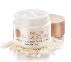 A.N.S. PIEL DE PORCELANA, CREMA FACIAL CON POLVO DE ARROZ