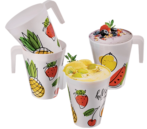 FRUTITAS, JUEGO DE 4 TAZAS