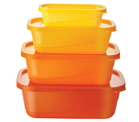 ORANGE, JUEGO DE 4 CONTENEDORES